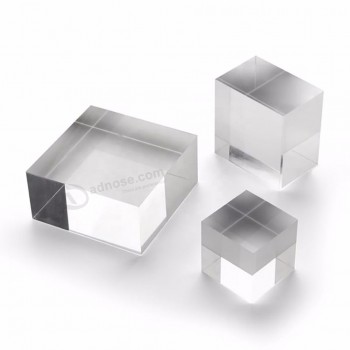 装飾的な鋳造の明確な磨く40mm 50mm 60mmの超薄い100x100mm pmmaのアクリル シートのプラスチック板