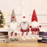 Vente en gros décoration de Noël elfe en peluche jouet en peluche sur l’étagère poupée en peluche