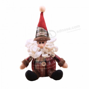 2020 Noël peluche jouets pour enfants Décoration de Noël Bonhomme de neige, Père Noël, Cerf
