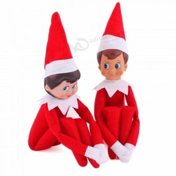 カスタムクリスマスの日のギフトファッション安いぬいぐるみぬいぐるみクリスマスエルフのおもちゃ