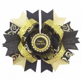 Nouvel An cheveux Arc Happy girl accessoires Noeuds de vacances