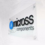 JLS-281 Panneau de signalisation de logo publicitaire acrylique transparent