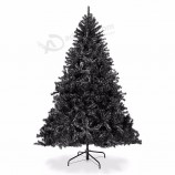2020 navidad decoración al aire libre árbol de navidad negro de 6 pies árbol artificial de halloween