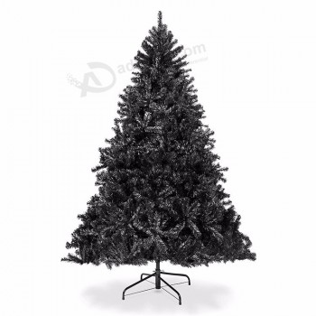 Acquista decorazione natalizia esterna 6FT albero di natale nero albero di halloween artificiale