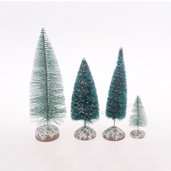 クリスマスの装飾用品の飾りの卸売ミニクリスマスツリー24 18 21 10cm植毛卓上飾り