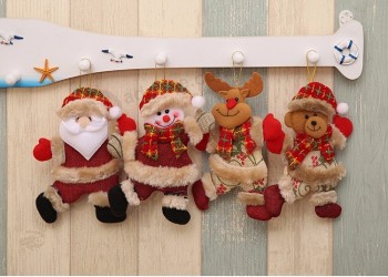 Plush Hanging Christmas Ornament  Christmas tree doll snowman reindeer bear santa claus doll New Year Gift Christmas Decoration