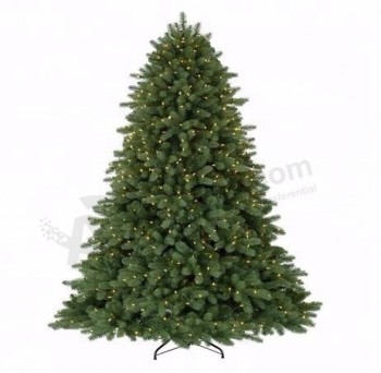 7.5 árbol de navidad led artificial delgado verde