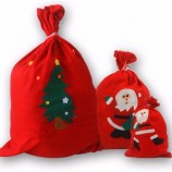 2020 maison chaude et fête utiliser tissu non tissé sacs de noël environnementaux pour cadeau24 jours Noël compte à rebours calendrier sacs toile de jute suspendu Avent calendrier 