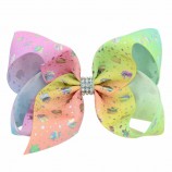 Vente en gros 6 pouces coloré ruban arcs pour les cheveux
