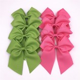5 인치 치어 보우 클립 Barrettes 휴일 댄스 헤어 리본 활 치어 리더 액세서리 어린이 여자 학교