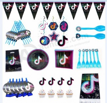 Amazon vente chaude fournitures de fête d’anniversaire TikTok décoration de fête d’anniversaire