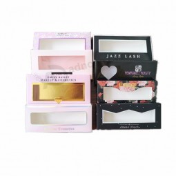 Boîte à cils en gros, impression de logo personnalisé, boîte en carton, feuille d’or rose, estampage, beauté, faux cils, papier, emballage, boîtes