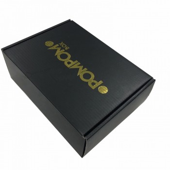 Scatola di imballaggio in carta nera per impieghi gravosi scatola di spedizione personalizzata in cartone ondulato per impieghi gravosi