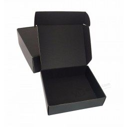 Impression de logo personnalisé, boîte d’emballage de parfum, expédition noire, boîte d’expédition en carton ondulé, boîte d’expédition pour les soins personnels