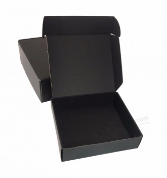 Impression de logo personnalisé, boîte d’emballage de parfum, expédition noire, boîte d’expédition en carton ondulé, boîte d’expédition pour les soins personnels