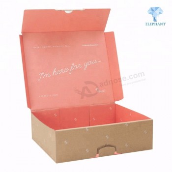 Personalizzato prezzo attraente vendita calda portatile ondulato abbigliamento mailer box