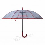 Parapluie publicitaire droit transparent personnalisé Parapluie POE bon marché étanche à la pluie