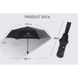 Parapluie automatique à trois plis Volkswagen Land Rover Benz Audi parapluie publicitaire entièrement automatique