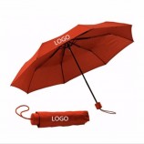 Personalizzato Logo Promozionale Stampa 3 Pieghe Pubblicità Viaggio Pieghevole Ombrello Pieghevole