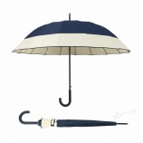 25 pouces 16K épissure couleur automatique droit grand parapluie publicitaire avec poignée incurvée