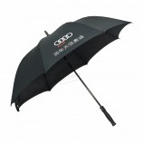 Publicité de marque golf à 8 nervures avec porte-parapluie durable