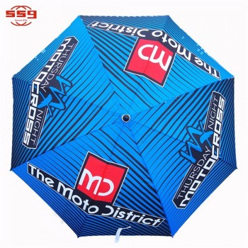 Regalo di pubblicità promozionale personalizzato Stampa completa digitale Grande logo Ombrello da golf aperto automatico dritto con stampe di logo