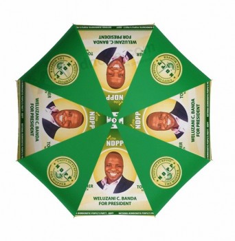 2021 Pubblicità personalizzata della fabbrica OEM Ombrelli della campagna elettorale del presidente dello Zambia Congo