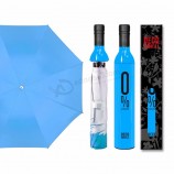 Parapluie pliant publicitaire chaud bouteille de vin en forme de parapluie