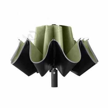 주문 로고 인쇄 3 겹 광고 여행 Foldable 접히는 우산