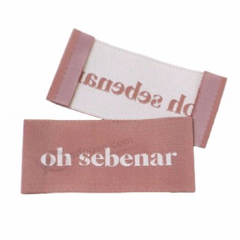 Etichette con logo per abbigliamento personalizzato di design gratuito, etichette tessute per abiti privati