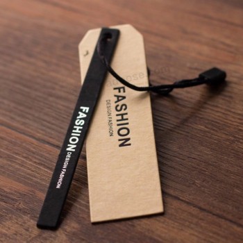 Aangepast merklogo hangtag speciaal papier kleding hang tagAangepaste Mode Kledinglabels Van Alle Maten Naai Op Labels Kleding Maat TagsKleurbedrukking aan beide zijden stansen lab