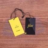 Cartellini del prezzo del cartellino del prezzo della porcellana trasparente in pvc personalizzato per l'indumento