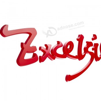 Panneau de lettres acryliques extérieur ou intérieur personnalisé pour la publicité