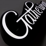 Led Bord Lichte Aangepaste Acryl Muur Led Brief Deur Borden Openlucht Reclame 3D Letters Electronic+Signs