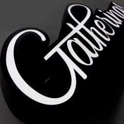 Led Sign Board Light Parete Acrilica Personalizzata Led Letter Door Signs Pubblicità Esterna Lettere 3D Elettroniche + Segni
