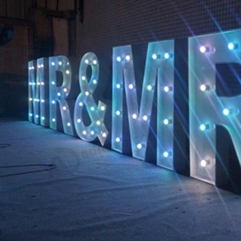 Liangtong 3D markttent geleide bollen acryl frontlit lichtbrieven voor huwelijk en Kerstmisdecoratie