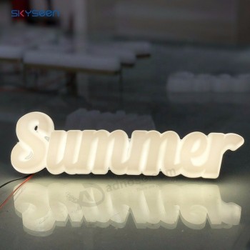 Advertising Resin Epoxy 3D Sign Letters Commercial Custom Signs