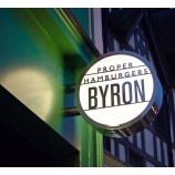 Buiten Lightbox Signage Acryl Reclame Ronde Logo Uithangbord Box Storefront Lightbox Letters Teken Led Lightbox
