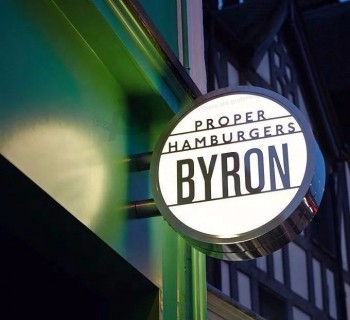 Buiten Lightbox Signage Acryl Reclame Ronde Logo Uithangbord Box Storefront Lightbox Letters Teken Led Lightbox