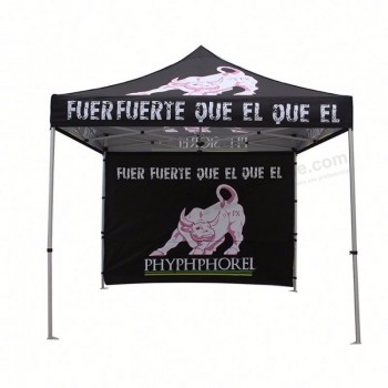 3x3m Promozione su misura fiera tenda a baldacchino all'aperto, tenda pieghevole in alluminio, tenda pop-up