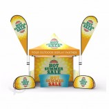Op zwaar werk berekende Kader Pop-up Gazebo Strand Reclame Handel toont 3x3 Tent