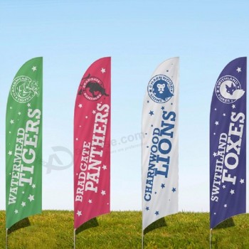 Pubblicità Beach Flags Striscioni pubblicitari Bandiere di piume Bandiera di piume