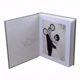 Custom wedding slip in matted photo book album with mat