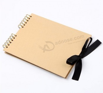 PROMO Aangepaste Milieu Kraft Paper DIY Scrapbook Fotoalbum