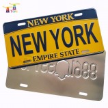 Plaque d’immatriculation de voiture en aluminium imprimée de haute qualité personnalisée à prix bon marché