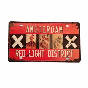 Le produit personnalisé en gros d’usine est personnalisé souvenir voiture métal métal aluminium panneau numéro plaque d’immatriculation