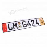 Бесплатная печать автомобильного номерного знака из нержавеющей стали с индивидуальным дизайном