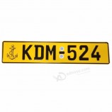 JDM Auto onderdelen metaal Tablilla Europea Aangepaste kentekenplaten Ontwerp