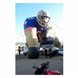 personagens infláveis ​​gigantes, desenho animado de jogador de futebol inflável à venda
