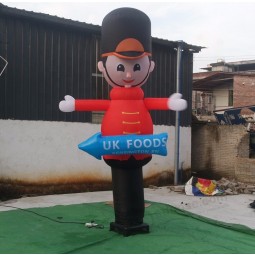 Het beeldverhaal van de de luchtdanser van de golfhand past de opblaasbare handen van de hemeldanser aan